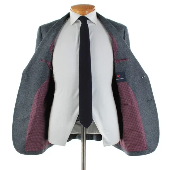 Cardinal of Canada NWOT Wool Sport Coat Size 40R US In Bluish Gray
